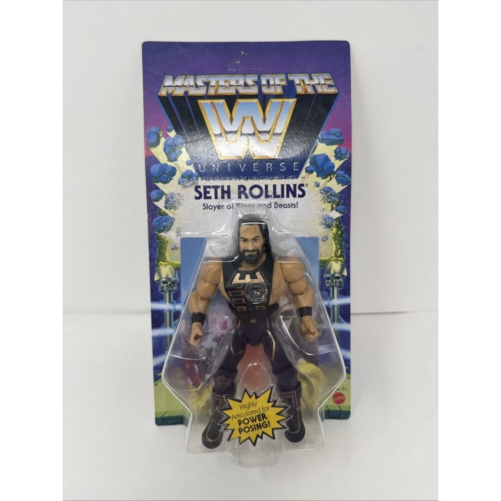 Masters of the WWE Universe SETH ROLLINS Slayer Of Kings And Beasts Figure NEW